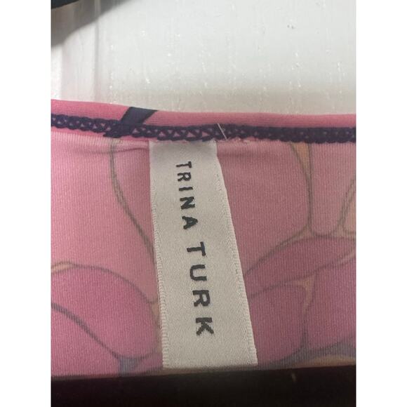 Trina Turk Coverup Dress BreezeSwim Tunic Multi Women's Size M Beach Resort - Picture 4 of 5